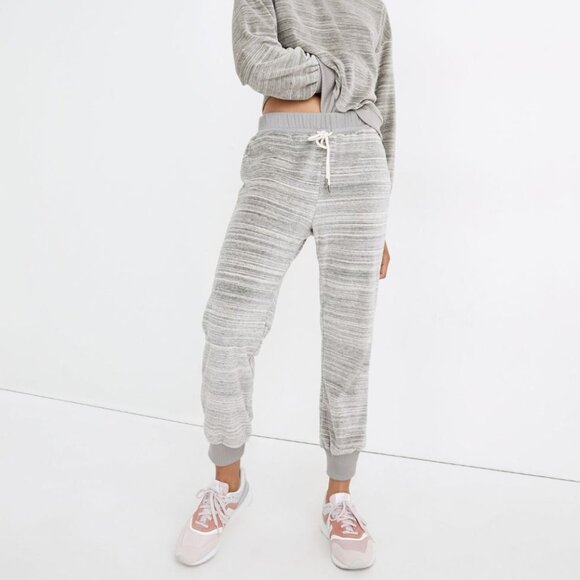 Madewell MWL Velour Space-Dyed Slim Joggers Size L - Picture 1 of 12
